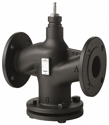 Клапан седельный 2-х ходовой, PN16, Kvs 125, DN100, -20…220 C, фланцевый
