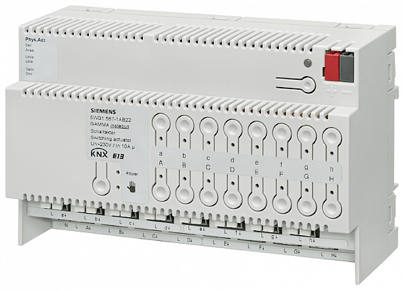 Выключатель НАГРУЗКИ N 567/22, 16Х230V AC 10A, ДЛЯ УСТАНОВКИ НА DIN-РЕЙКУ, 8 ТЕ