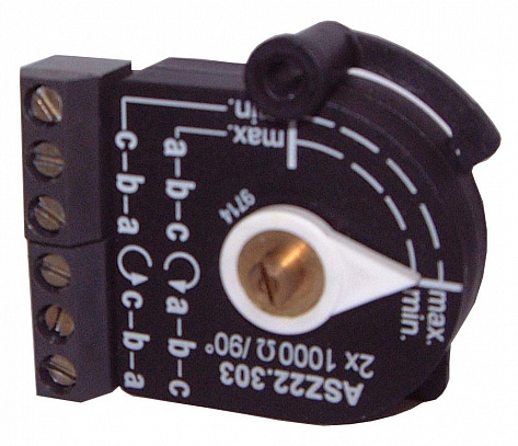 Двойной потенциометр, провод, 135 °, 2x220Ω