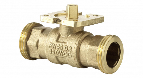 Клапан шаровой 2-х ходовой, PN40, Kvs 6,3, DN25, -10…120 C, резьбовой