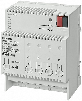 Выключатель НАГРУЗКИ N 567/1, 4Х230V AC 8A, ДЛЯ УСТАНОВКИ НА DIN-РЕЙКУ, 4 ТЕ