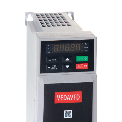 Преобразователь частоты VEDA VFD VF-101 Basic Drive c нормальной перегрузкой  — ABC00024  — VF-101-P1K5-0004-A-T4-E20-B-H