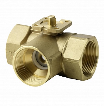 Клапан шаровой 3-х ходовой, PN40, Kvs 63, DN50, -10…120 C, резьбовой