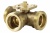 Клапан шаровой 3-х ходовой, PN40, Kvs 2,5, DN15, -10…120 C, резьбовой