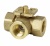 Клапан шаровой 3-х ходовой, PN40, Kvs 16, DN20, -10…120 C, резьбовой
