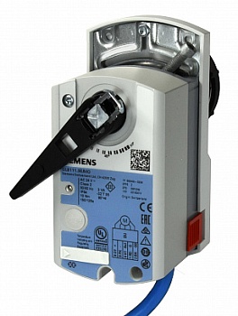 Привод поворотный для шаровых клапанов, 10Н, 90 градусов, AC 24 В, Modbus RTU, 125 сек., 5…90 C
