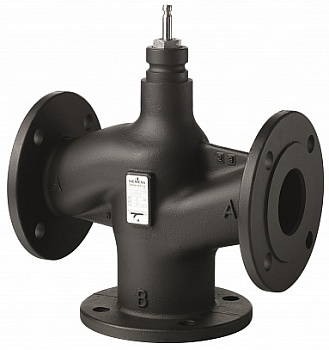 Клапан седельный 3-х ходовой, PN25, Kvs 160, DN100, -20…220 C, фланцевый