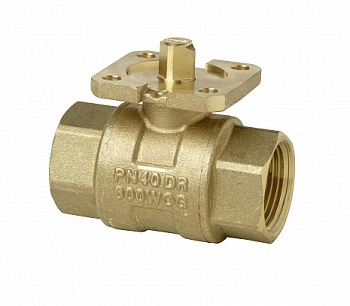 Клапан шаровой 2-х ходовой, PN40, Kvs 22, DN20, -10…120 C, резьбовой