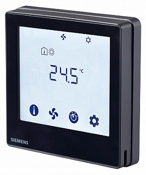 RDF800KN/VB комнатный термостат с сенсорным дисплеем и KNX, черный