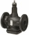 Клапан седельный 2-х ходовой, PN40, Kvs 300, DN150, -25...220 C, фланцевый